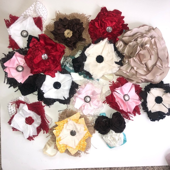 Floral 🍭handmade headband in red and black🍭🍭🍭 - Picture 6 of 8